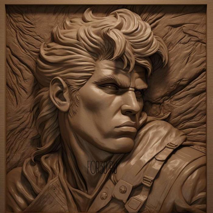 Joseph Joestar 2 stl model for CNC